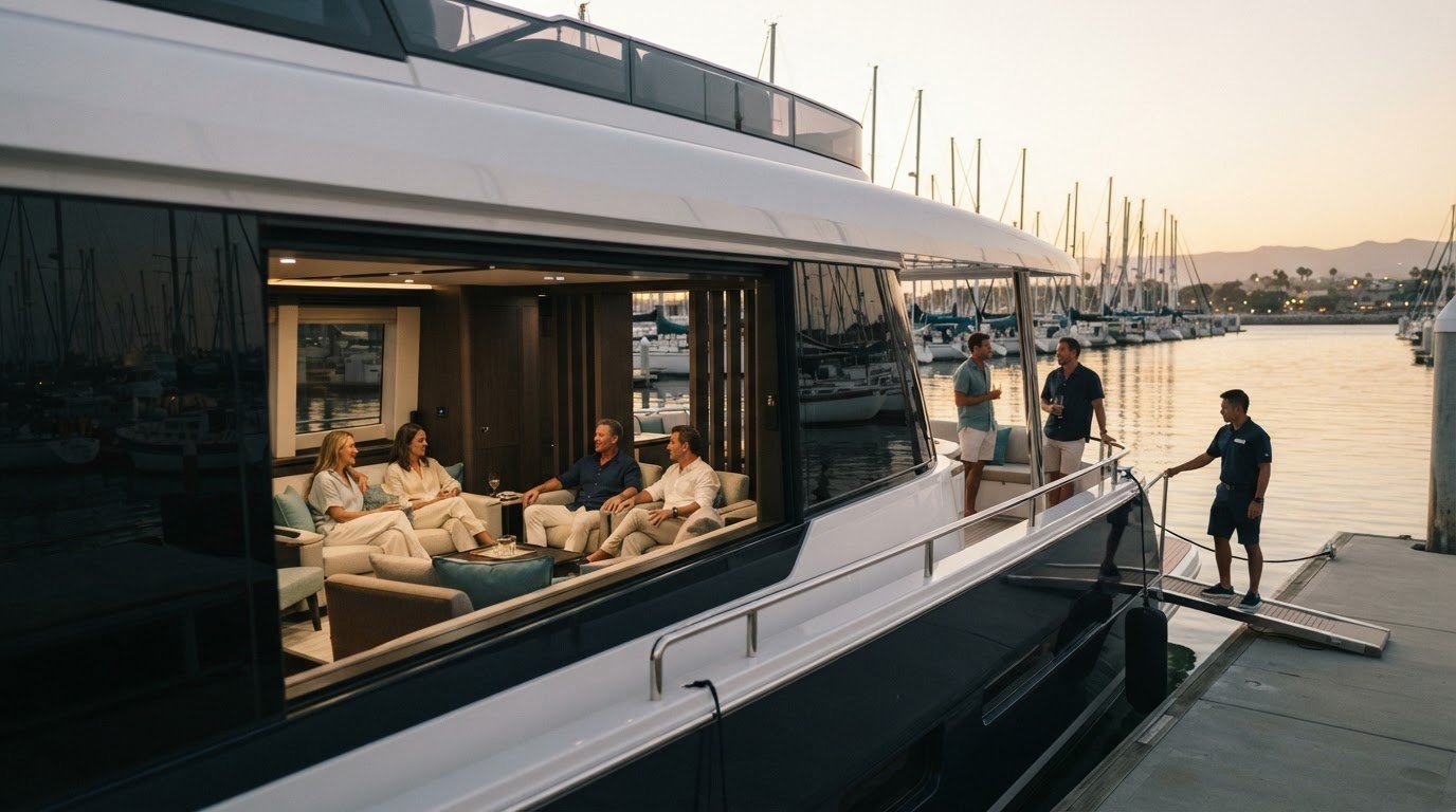 Guest Privacy on Marina del Rey Yachts