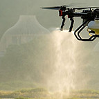 drone spraying fertiliser in the uk