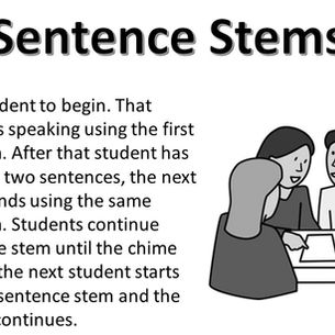 Sentence Stems