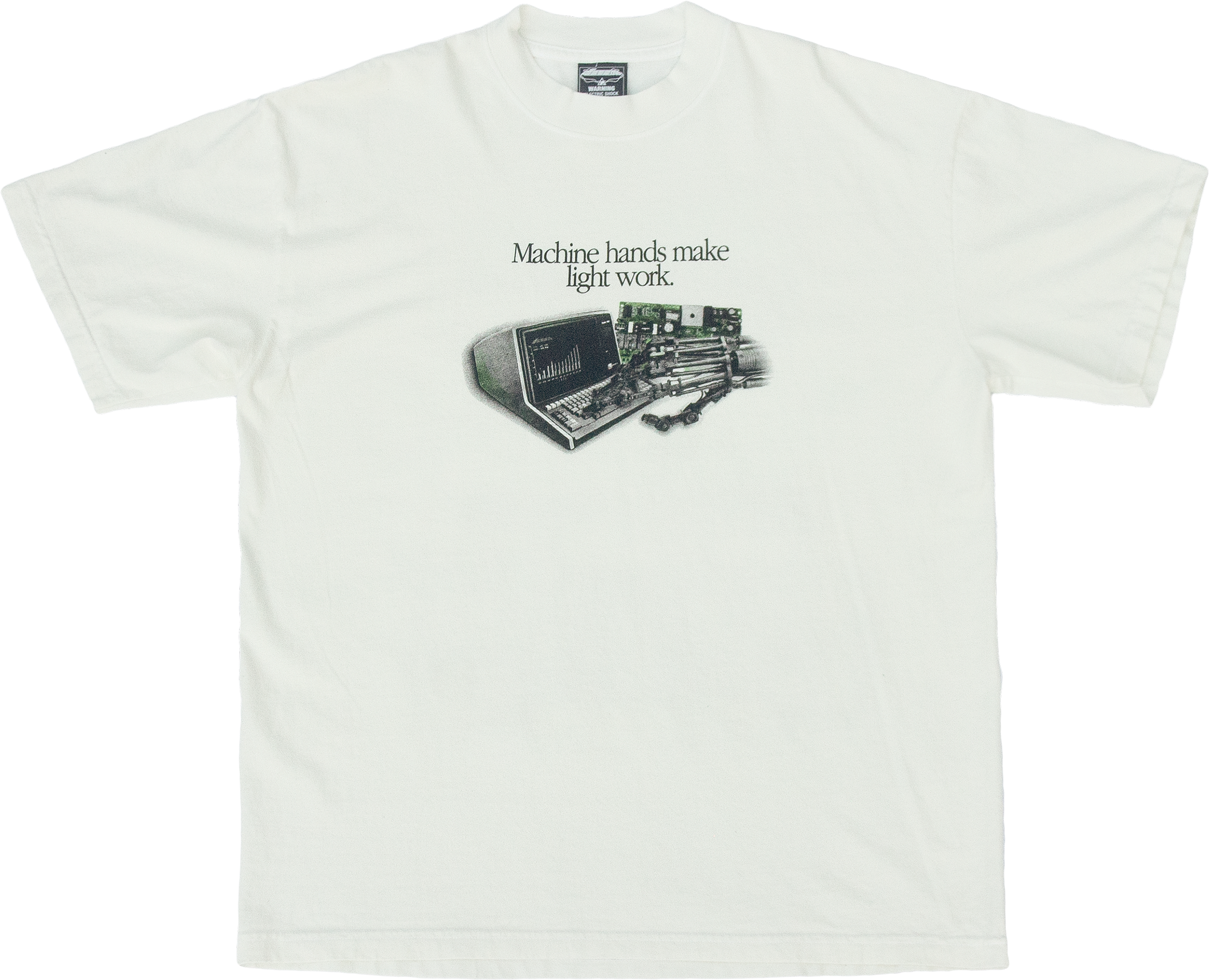 Machine Hands Puff Print T-Shirt
