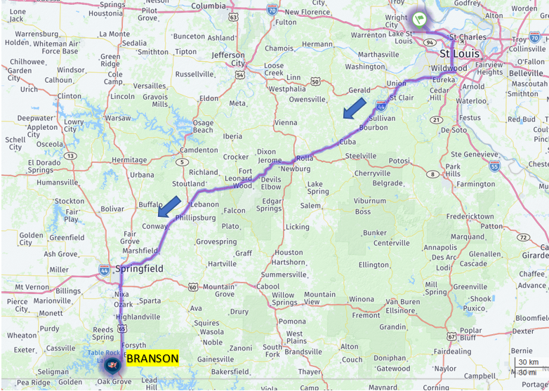 Branson, Missouri (a lot like Vegas, just with more Jesus and less