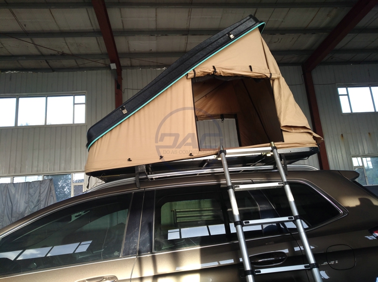 Electric Rooftop Tent D01s with Rain Fly and Roof Racks