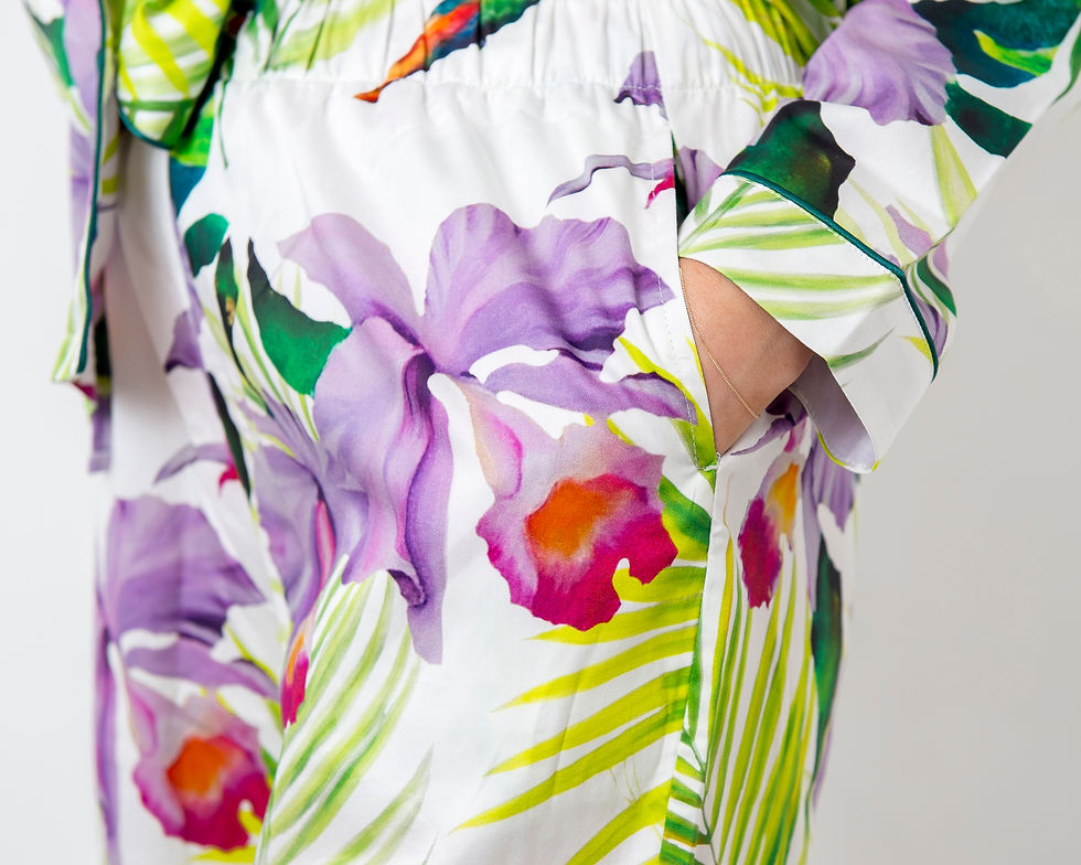 Thumbnail: Tropical Pyjamas Set - Trousers