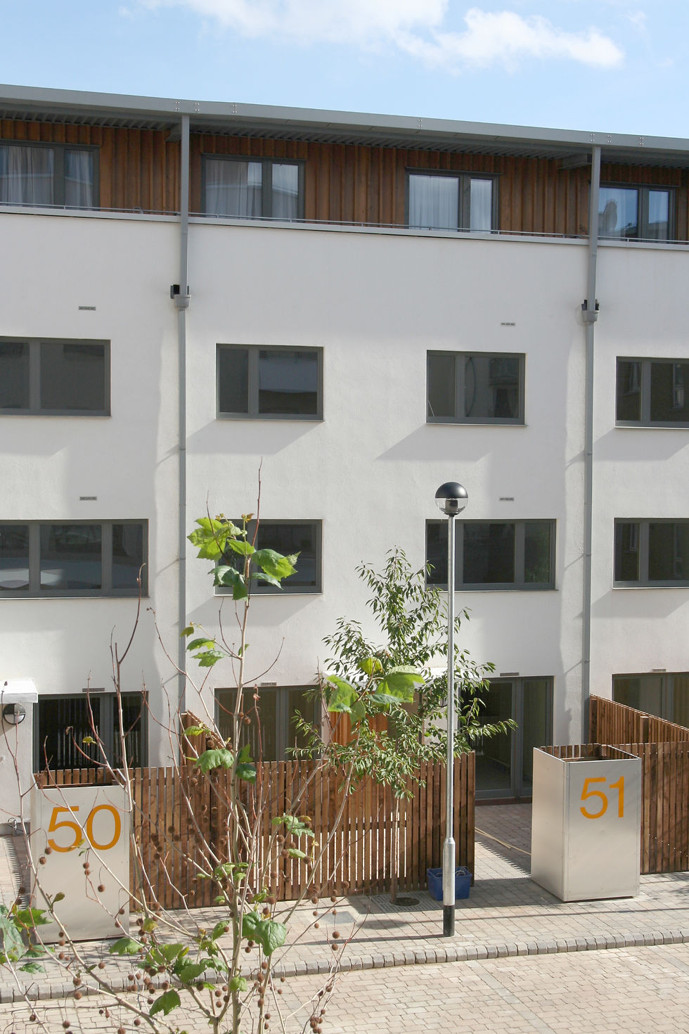Terraced family houses Timber Wharf