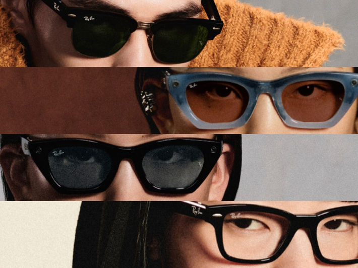 People wearing Meta AI glasses in an official Meta newsroom photograph