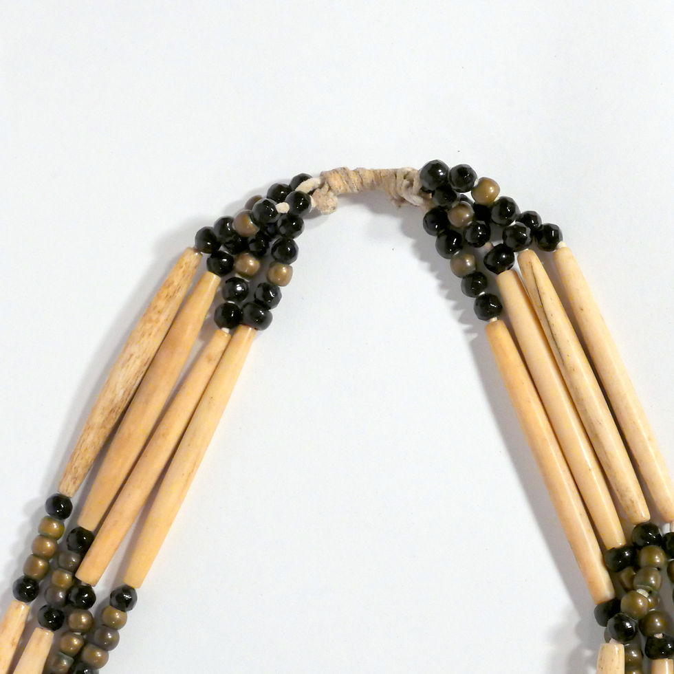 Thumbnail: Vintage Hairbone Necklace - Plains Indian