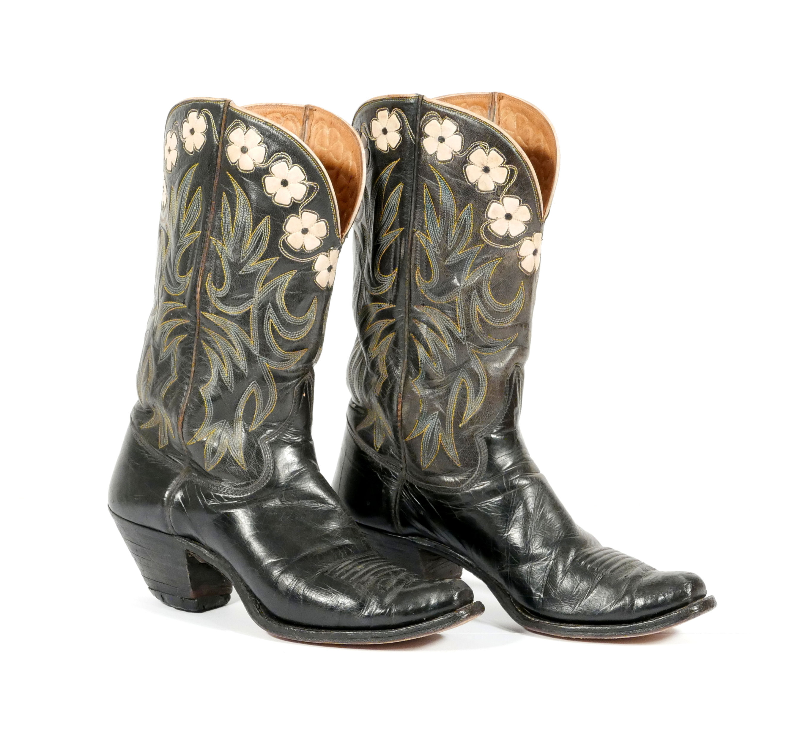 C.H. Hyer Benchmade Cowboy Boots. C.1930's