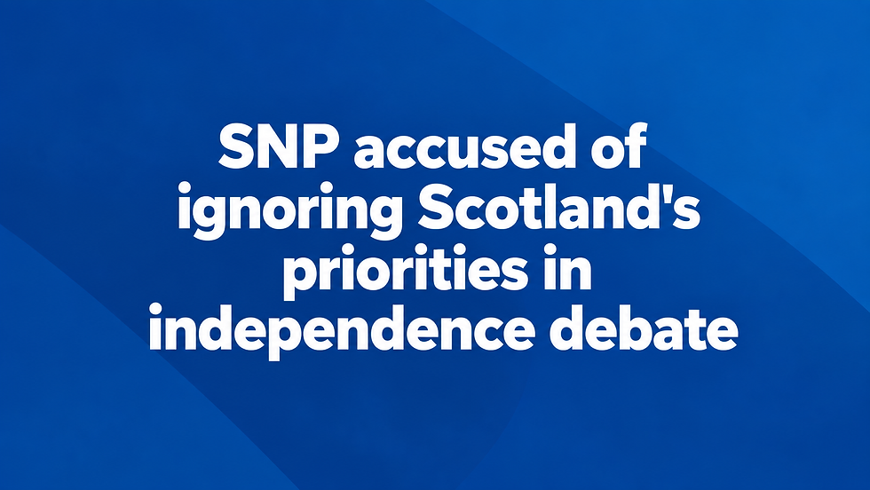 SNP accused of ignoring Scotland’s priorities in independence debate