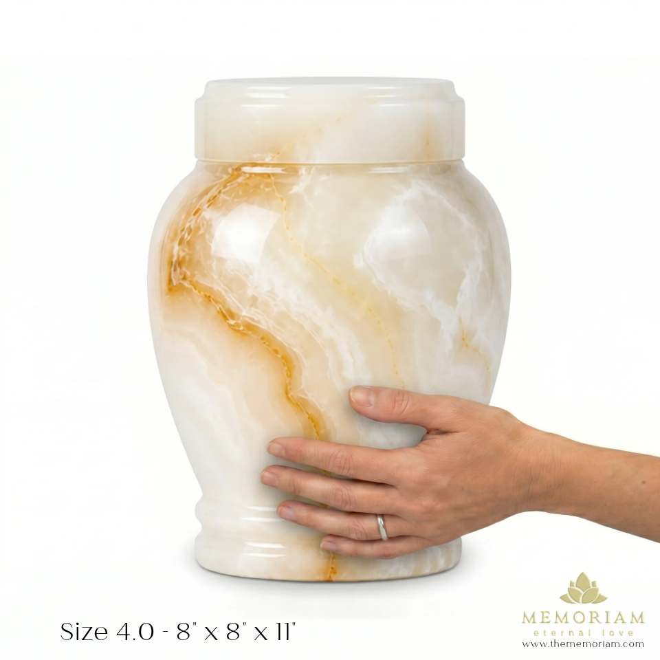 Thumbnail: Suki - white onyx urn
