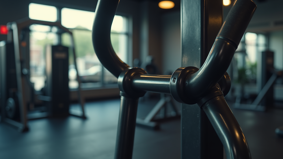 Close-up view of a twist machine in a gym setting