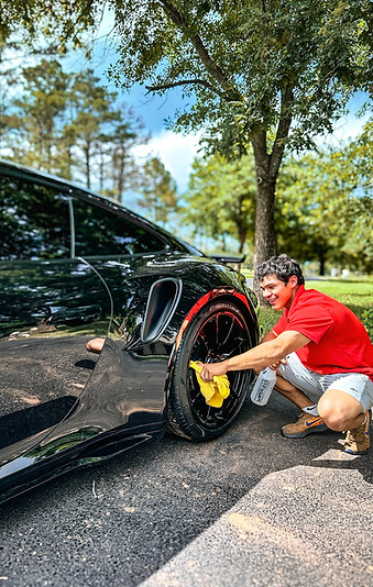 Polished car after full mobile detailing service in Oklahoma City