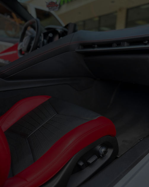 Full interior detail in OKC corvette c8