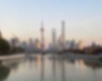 skyscrapers overlooking waterfront