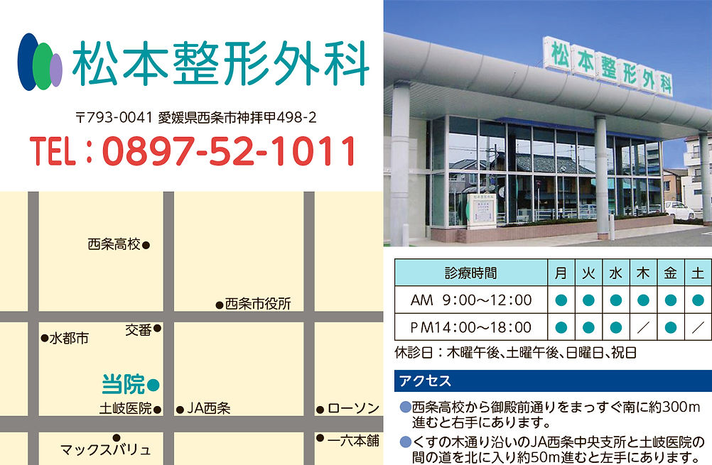 松本整形外科 案内図