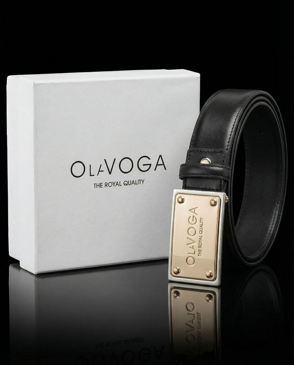 Pasek męski OLAVOGA ITHACA 2026 w eleganckiej czerni to must-have dla mężczyzny, który wie, czego chce.