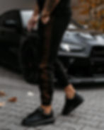 Ola Voga Spodnie Męskie CARI 2025 z lampasami i logo – Fashionista By AC