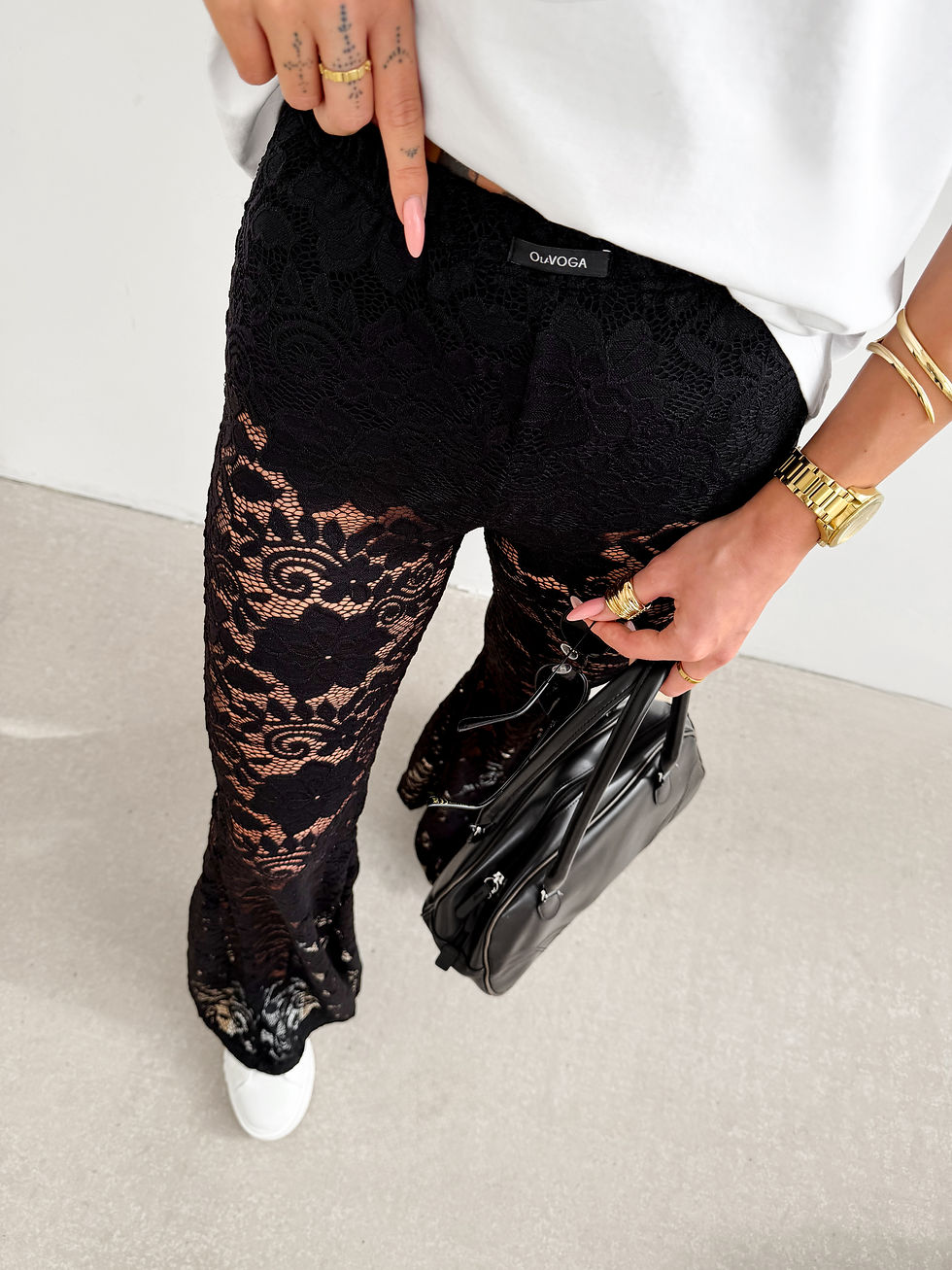 Miniaturbild: Ola Voga VIBRA 2026 spodnie damskie flare koronka eleganckie Fashionista By AC UK