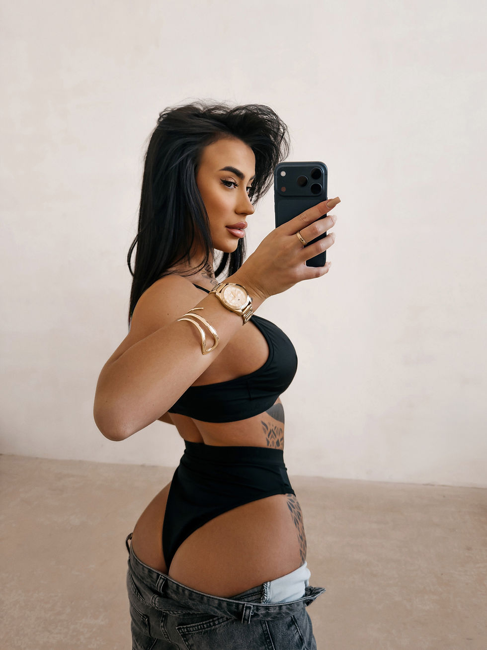 Komplet bielizny damskiej Ola Voga INTIME 2026 czarny