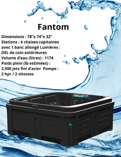 Fiche technique du spa Fantom