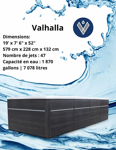 Valhalla spa spec sheet