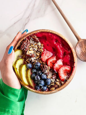 Pineapple Dragon Fruit Protein Smoothie Bowl