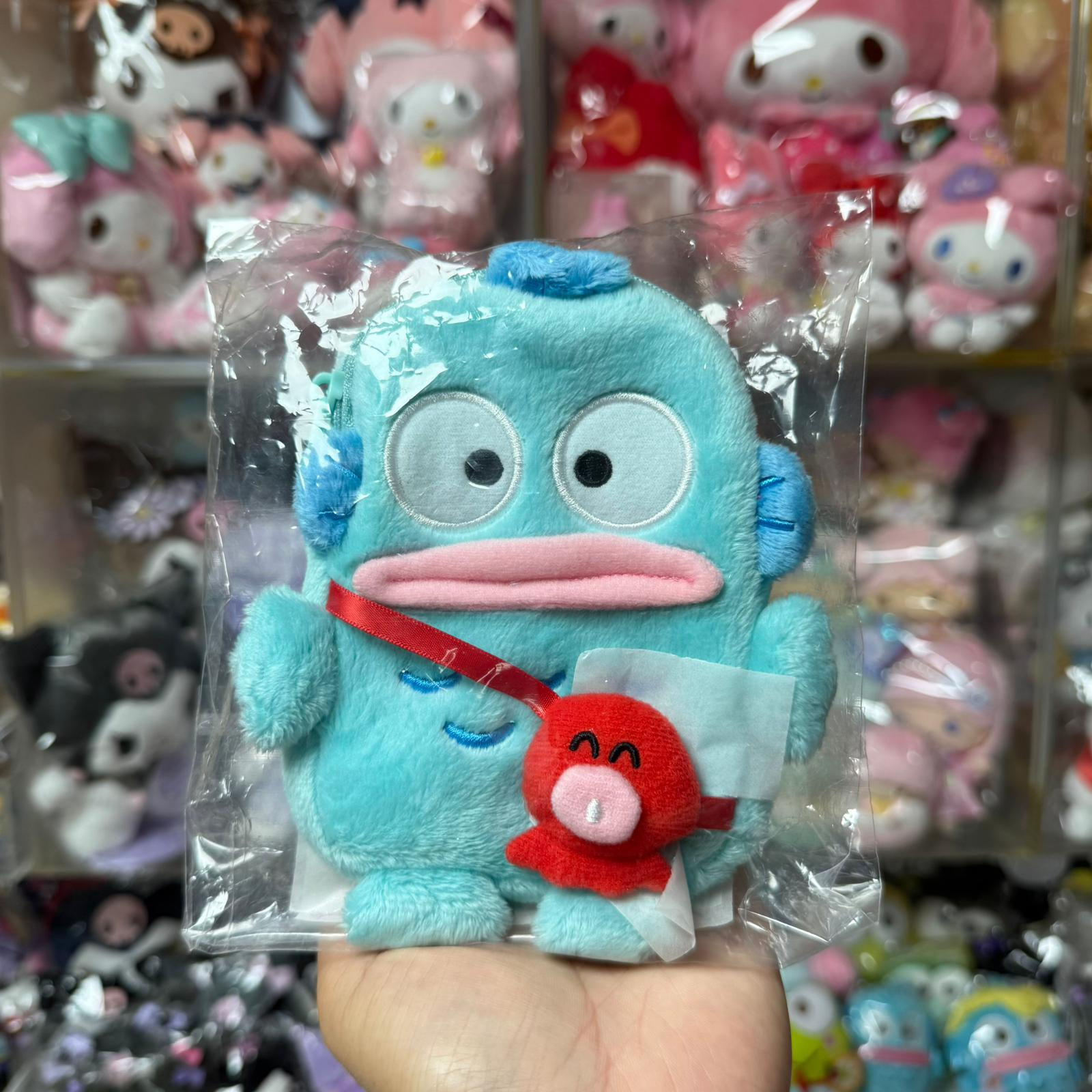 Sanrio Characters Hangyodon 水怪 & 章魚仔 伸縮掛飾 收納包 / 卡套
