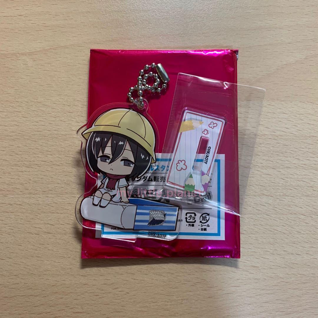 進擊的巨人 Chara Dri!! 保育園x文具系列 Q版 Mikasa mini立牌匙扣