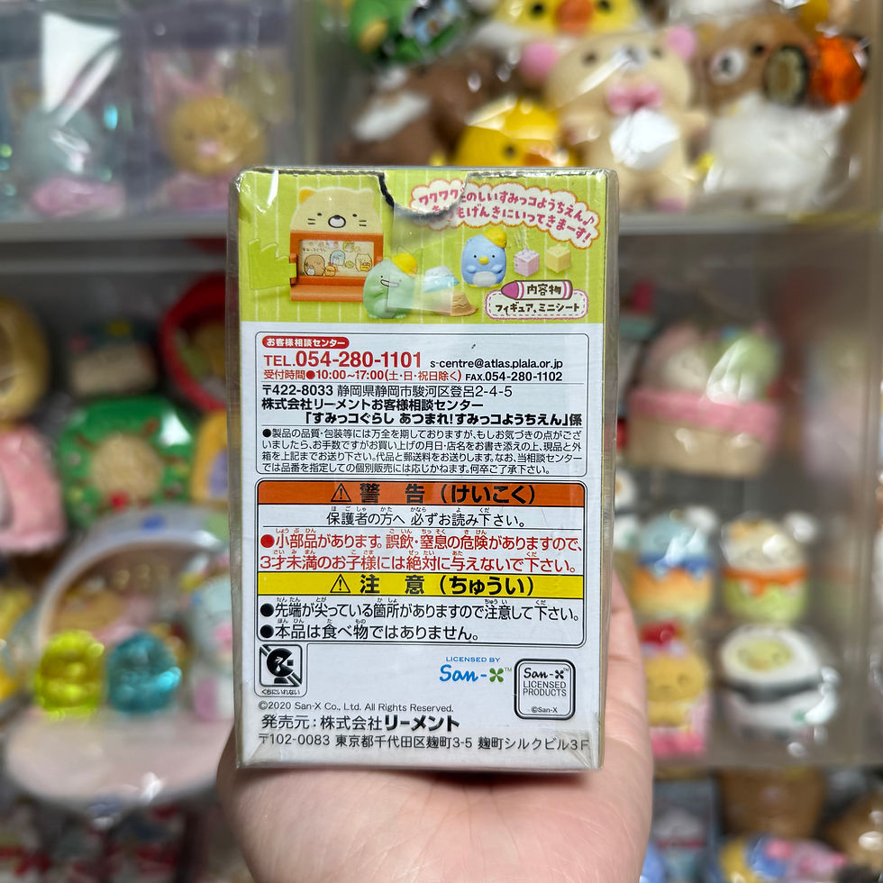 縮圖：Sumikko Gurashi 角落生物 Rement 抽盒 7號 藍 企鵝 本物 藍雪山 細 公仔 擺設
