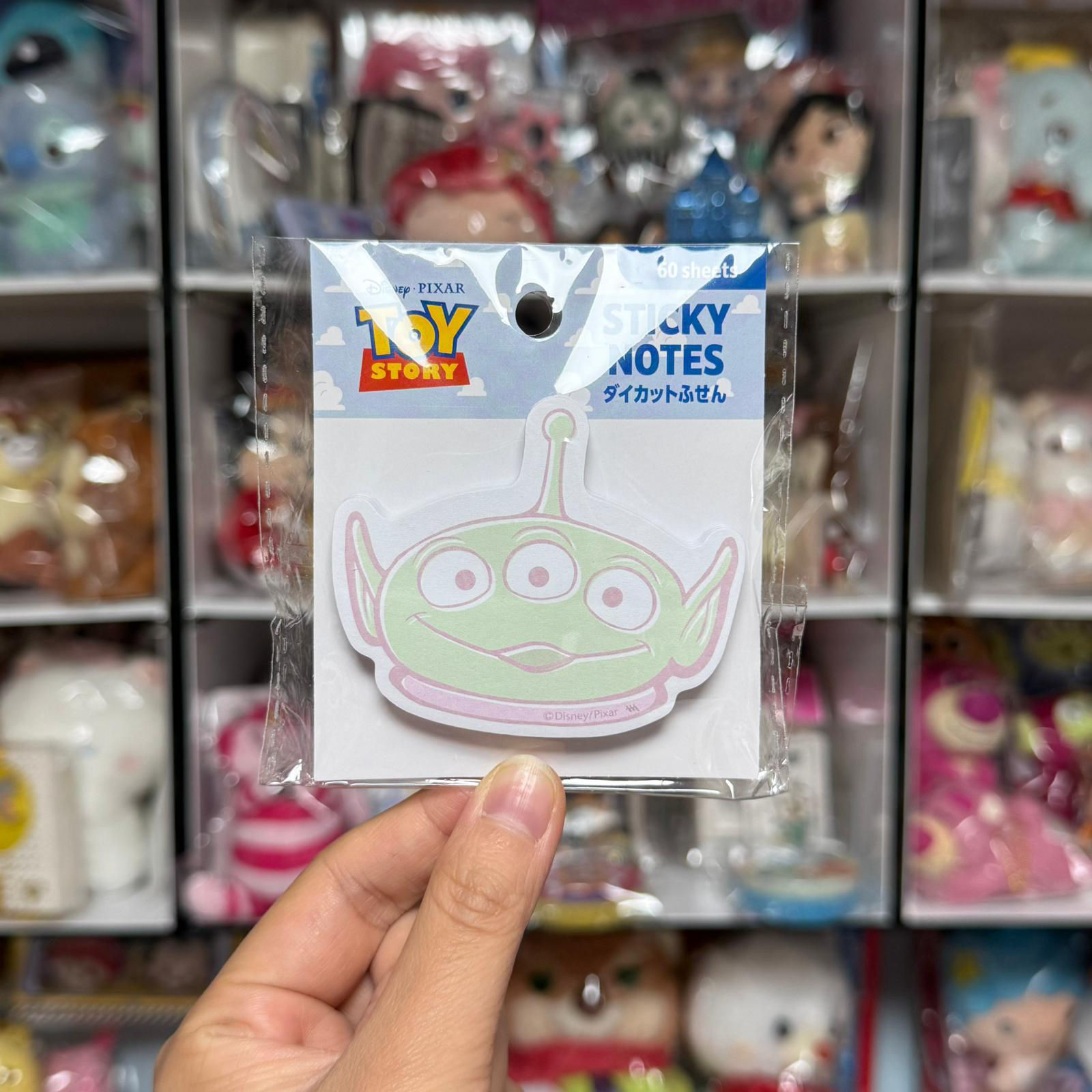 日版 Disney Toy Story 反斗奇兵 Aliens 三眼仔 sticky notes 60 sheets (約7.3cm x 6cm) 