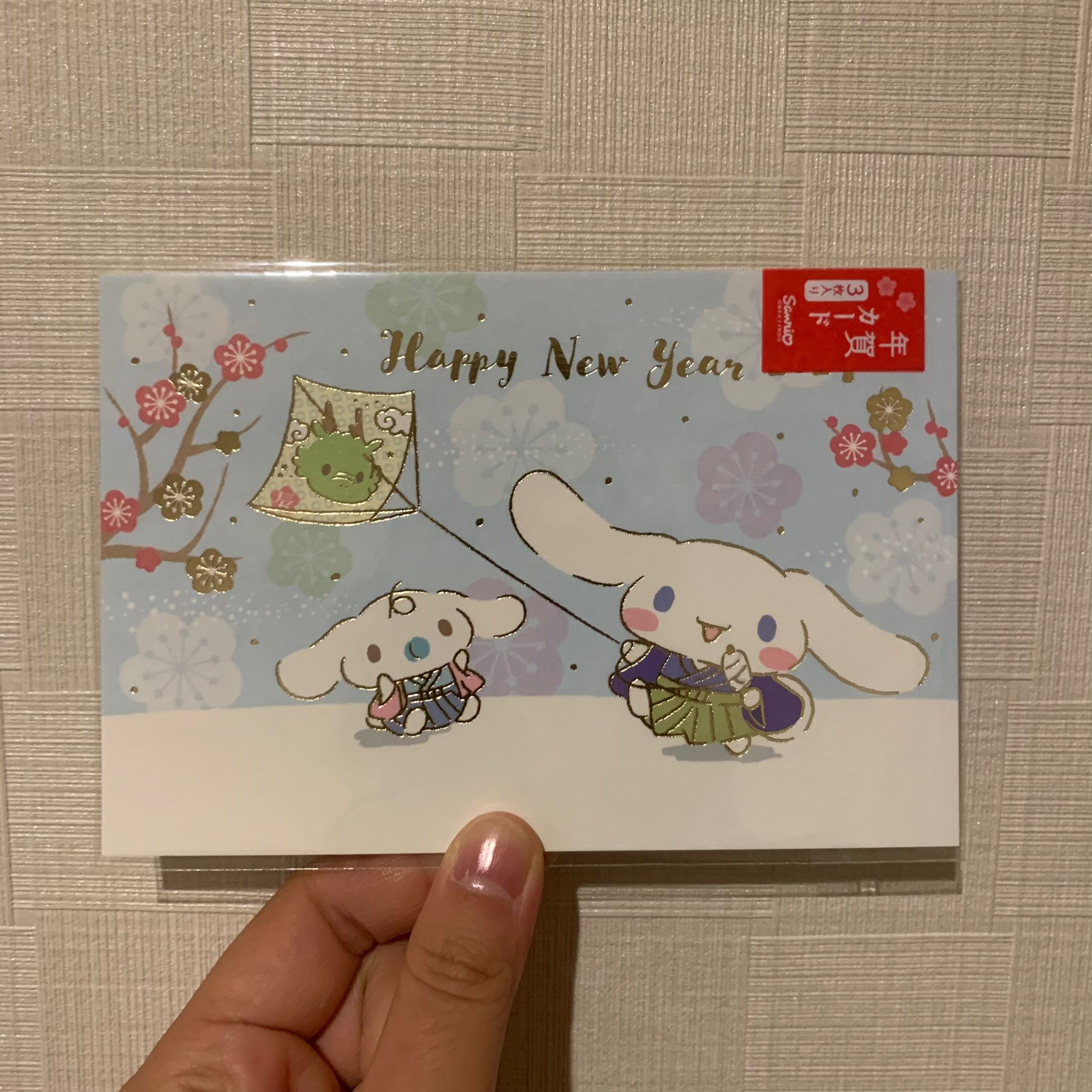 Sanrio Cinnamoroll 龍年 新年 postcard 賀卡 (一套3枚)