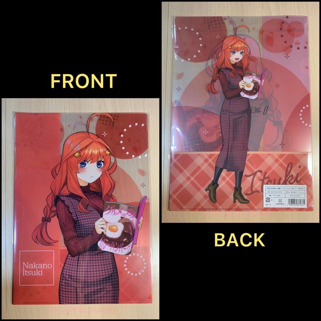 五等分的花嫁∬ 五月 水彩風 讀書 ver. A4 file set (半身+ 全身)