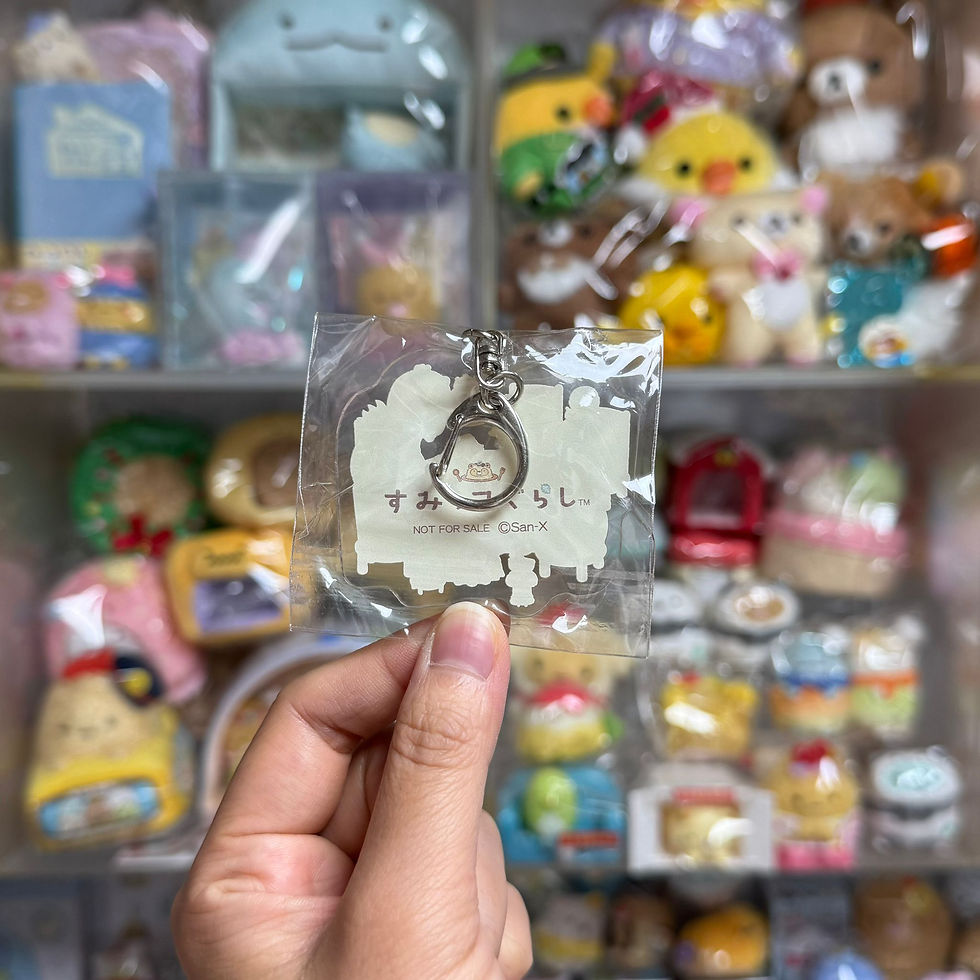 縮圖：日版 Sumikko Gurashi 角落生物 特典 鎖匙扣 掛飾 - 恐龍 & 白熊 & 貓 & 炸豬扒 & 企鵝