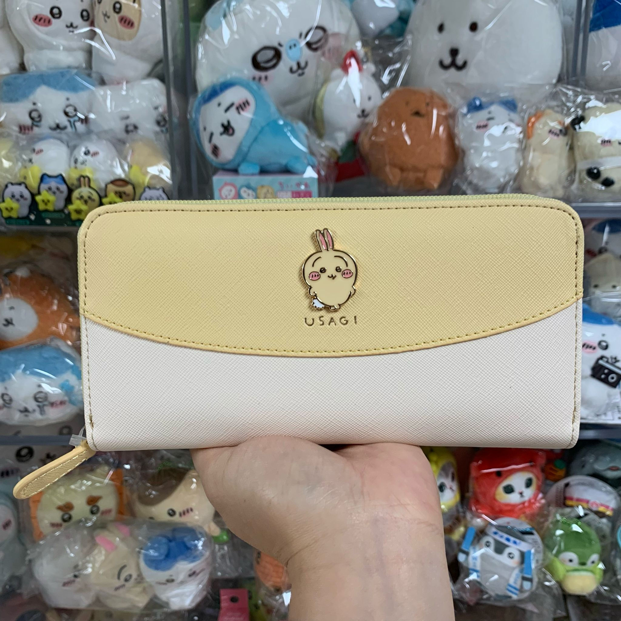 Chiikawa 小可愛 十字紋皮長銀包系列 - Usagi 兔兔