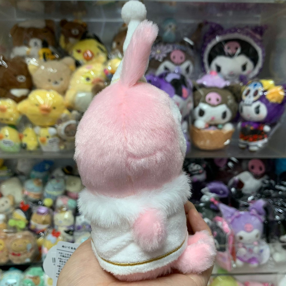 縮圖：Kanahei’s Small Animals 卡娜赫拉的小動物 Piske & Usagi 粉紅兔兔 聖誕節造型 中Size 公仔 + P助 天使造型 中si