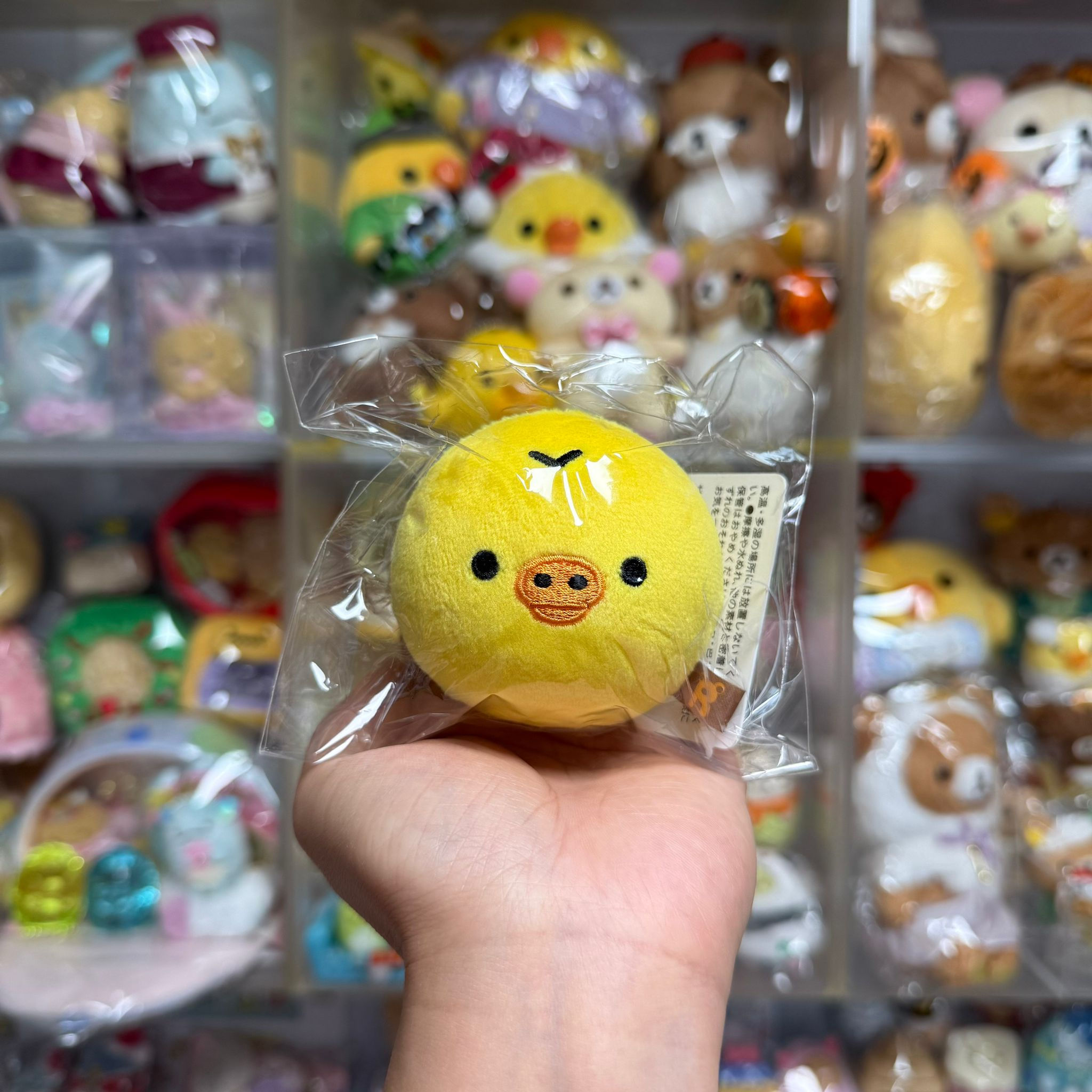 Rilakkuma 鬆弛熊 舒壓球系列 大頭公仔擺設 - 鼻窿雞