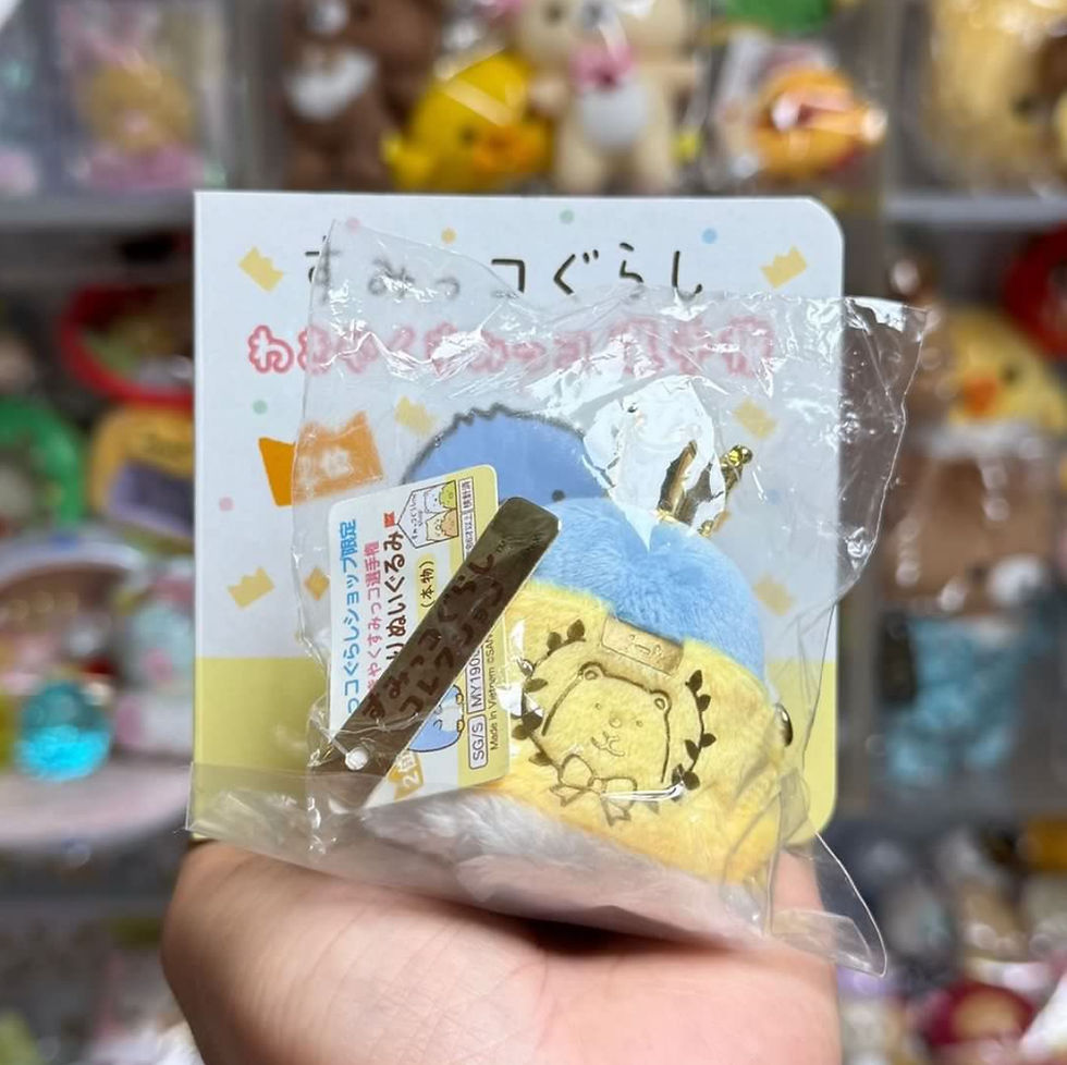 縮圖：Sumikko Gurashi 角落生物 2019年 7週年限定 選手權 細手玉公仔  + 書仔 (一套，不拆售) - 第二位 藍企鵝 本物 (絕版 中古