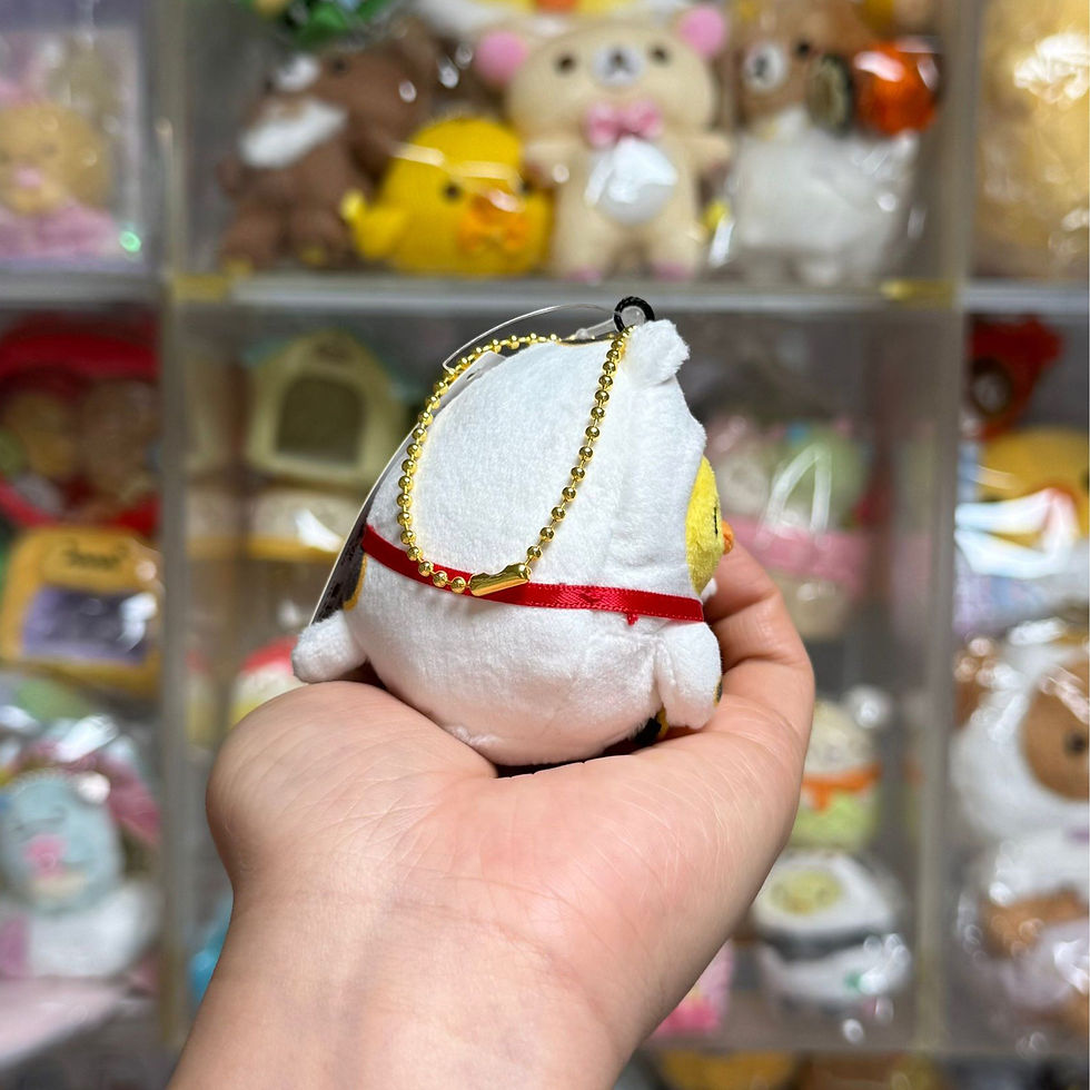 縮圖：Rilakkuma 鬆弛熊 2026年 馬年 賀年 招財貓造型 掛飾公仔 - 鼻窿雞
