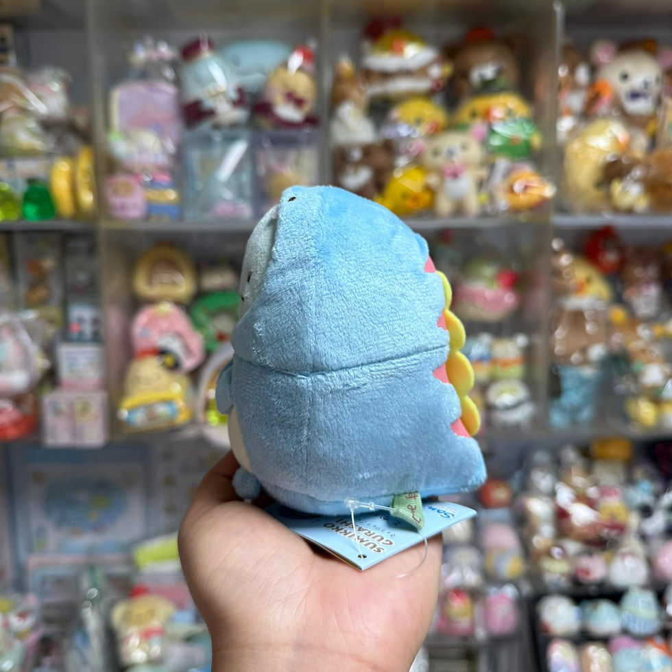 縮圖：Sumikko Gurashi 角落生物 2019年 恐龍博限定 中公仔擺設 - 恐龍 扮恐龍造型 (絕版 中古)