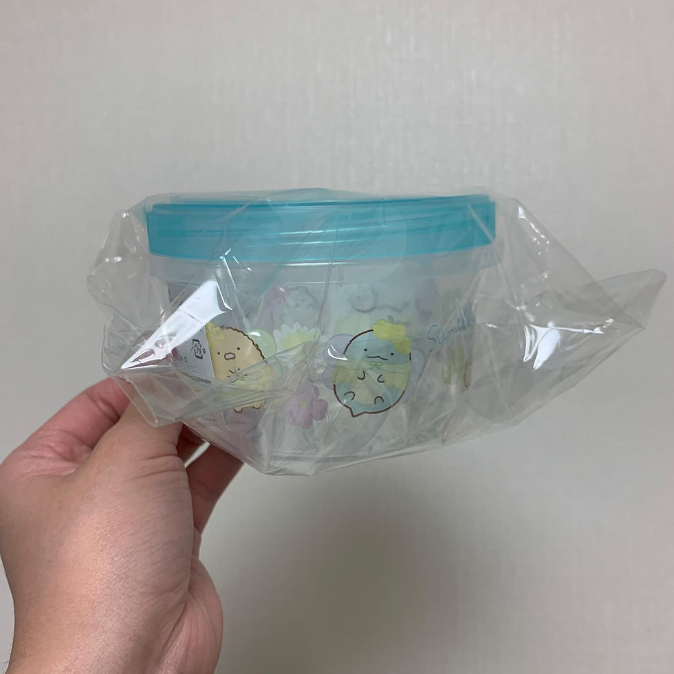 縮圖：Sumikko Gurashi 角落生物 一番抽 花花天使系列 - 淺藍色蓋 圖形 膠盒 / 密實盒 / 收納盒