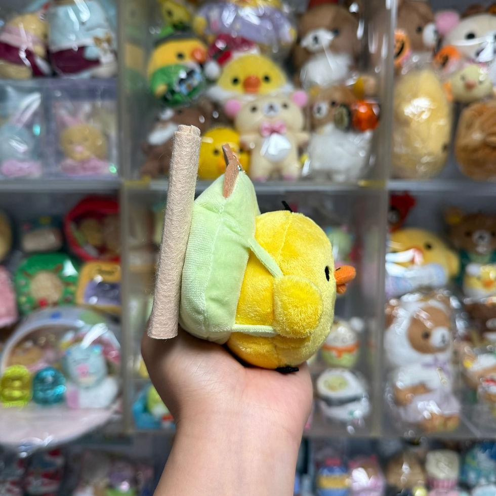 縮圖：Rilakkuma 鬆弛熊 電競系列 公仔掛飾 - 鼻窿雞 冒險者K