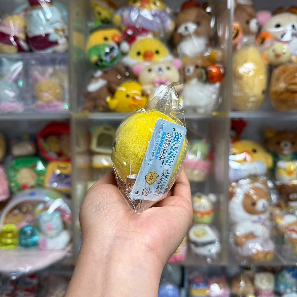 縮圖：Rilakkuma 鬆弛熊 舒壓球系列 大頭公仔擺設 - 鼻窿雞
