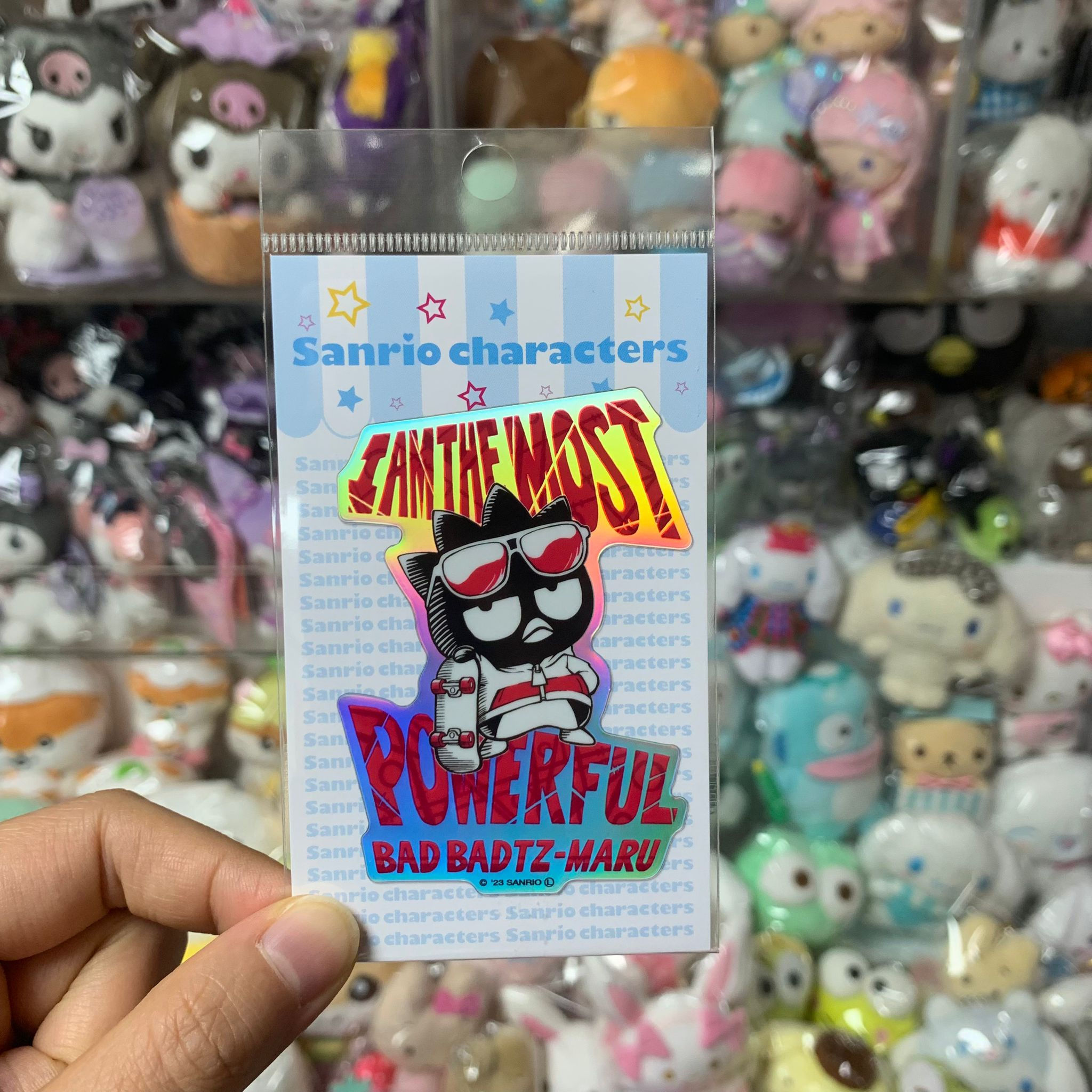 Sanrio XO Bad Badtz-Maru 虹色 Sticker 貼紙 / 電話貼紙