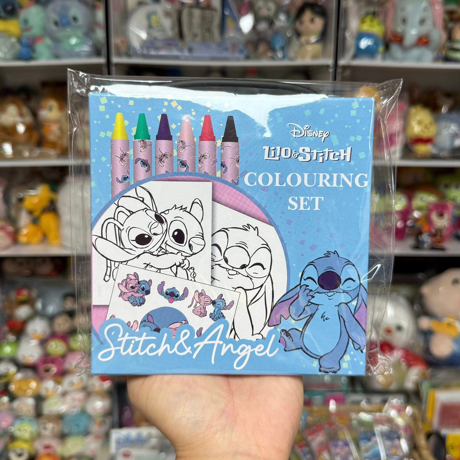 Stitch and Angel 史迪仔 Colouring Set 填色 套裝 附有貼紙 蠟筆