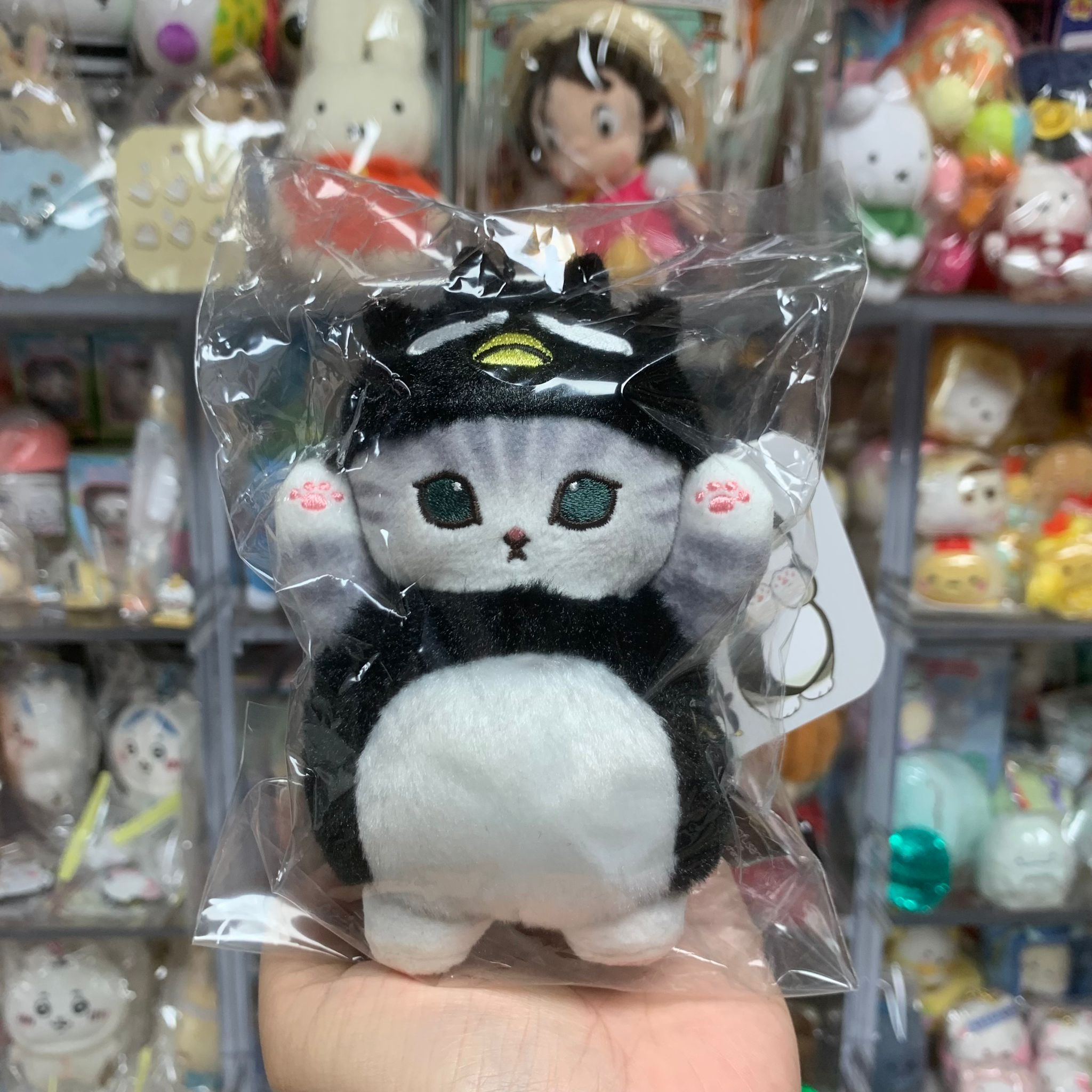 Mofusand 鯊魚貓 x Sanrio Characters 細Size公仔掛飾 - XO Bad Badtz-Maru