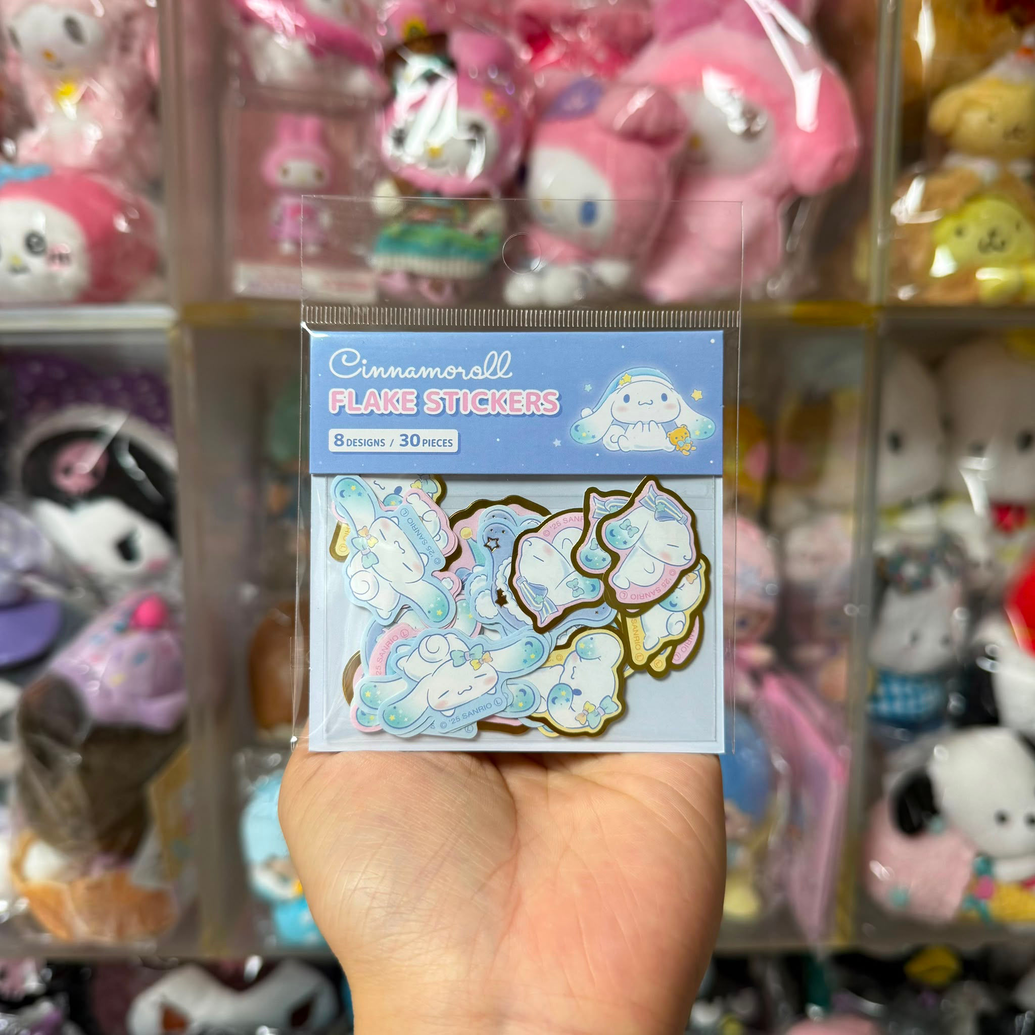日版 Sanrio Characters Cinnamoroll 玉桂狗 肉桂狗 貼紙 sticker pack (8款設計，共30枚入) 