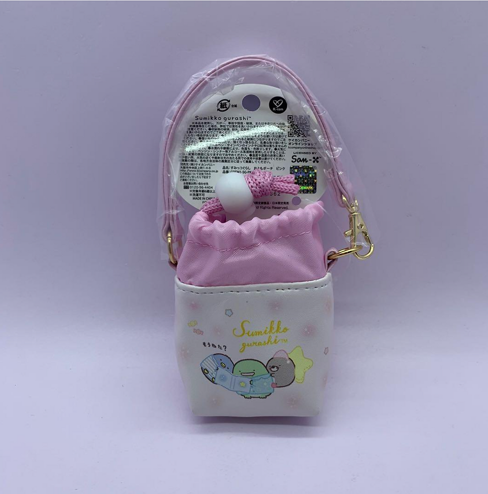 縮圖：Sumikko Gurashi 角落生物 細袋仔 可放消毒酒精 粉紅色款
