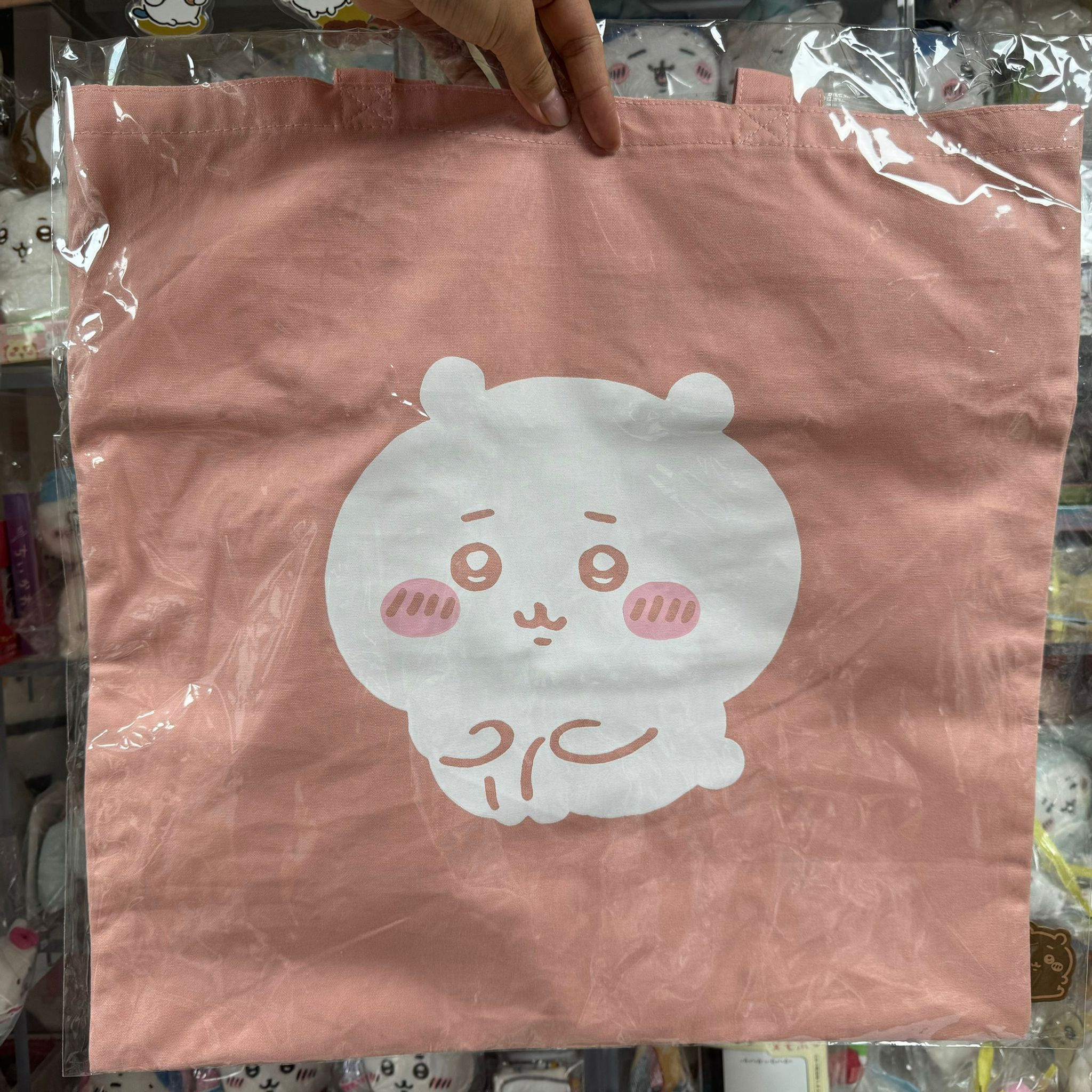 NAGANO Market x Chiikawa 小可愛 Tote Bag 單肩袋 / 收納袋 / 多用途環保袋 - 粉紅色 Chiikawa 小可愛