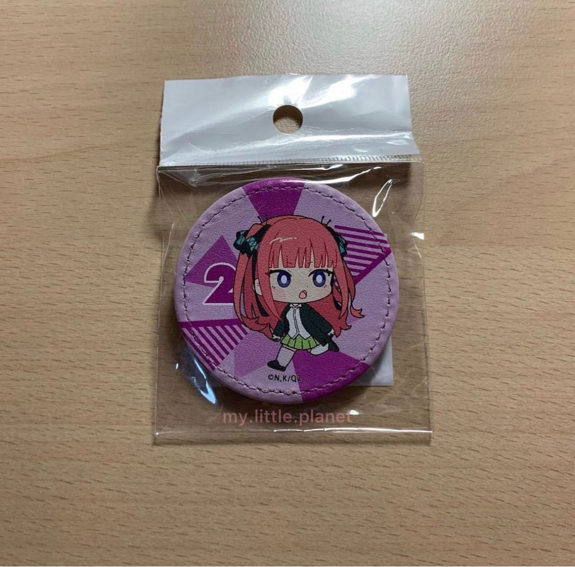 五等分的花嫁 二乃 Q版 皮面 襟章