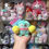 縮圖：Sanrio Characters Hangyodon 水怪 打氣系列 細公仔掛飾 (景品) - 黃色