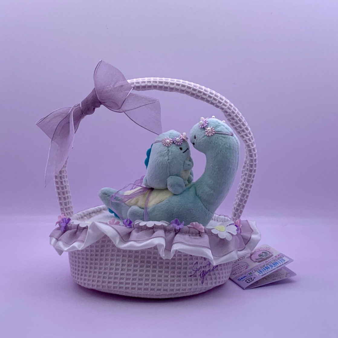 Sumikko Gurashi 角落生物 2021年 恐龍 & 恐龍媽媽 花籃套裝 手玉set
